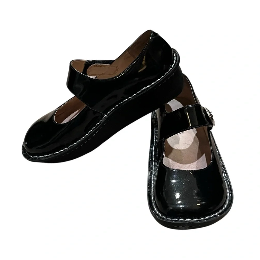 Alegria Paloma Mary Jane Shimmery Patent Leather — Size 37  7/7.5 US - Picture 5 of 15